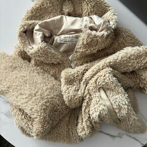 Kenneth Cole New York Faux Fur Hooded Jacket